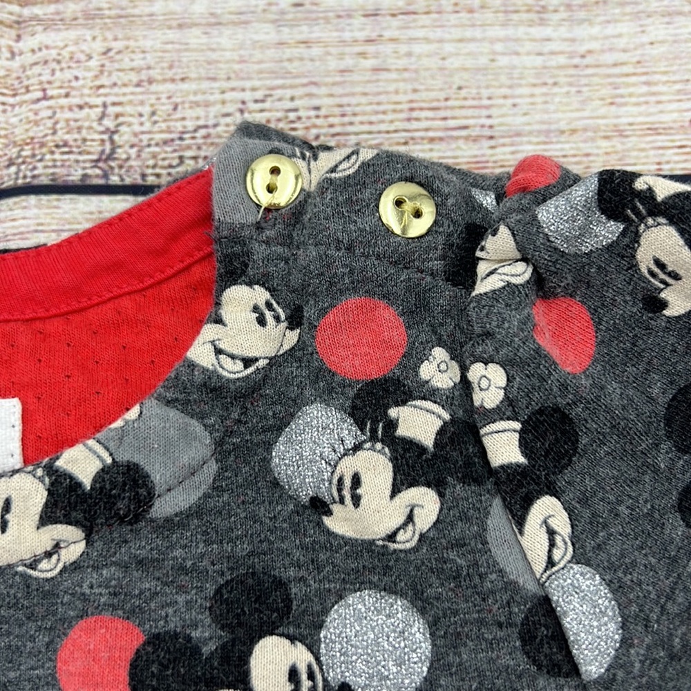Gap Disney Mickey and Minnie Grey and Red Top Sz 4 - Picture 4 of 4